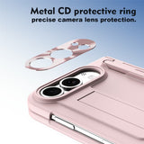 iPhone Fold EIDERWOOD Case with Screen Protector, Camera Protector and Stylus - Pink