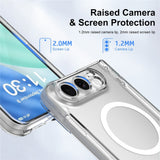 iPhone Fold EIDERWOOD Hybrid Case with Screen Protector - MagSafe Compatible - Transparent / White