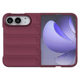 iPhone Fold EIDERWOOD Rugged Plastic Case - Dark Red