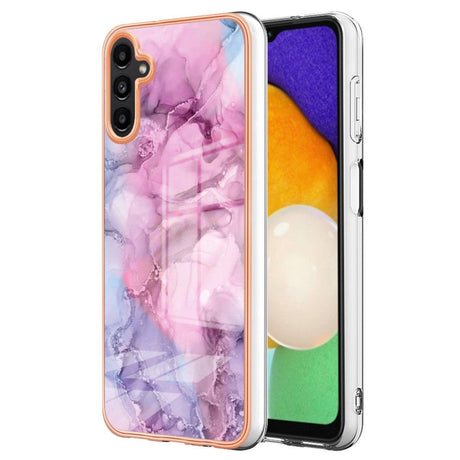 Samsung Galaxy A34 (5G) Plastic Case - Pink Marble