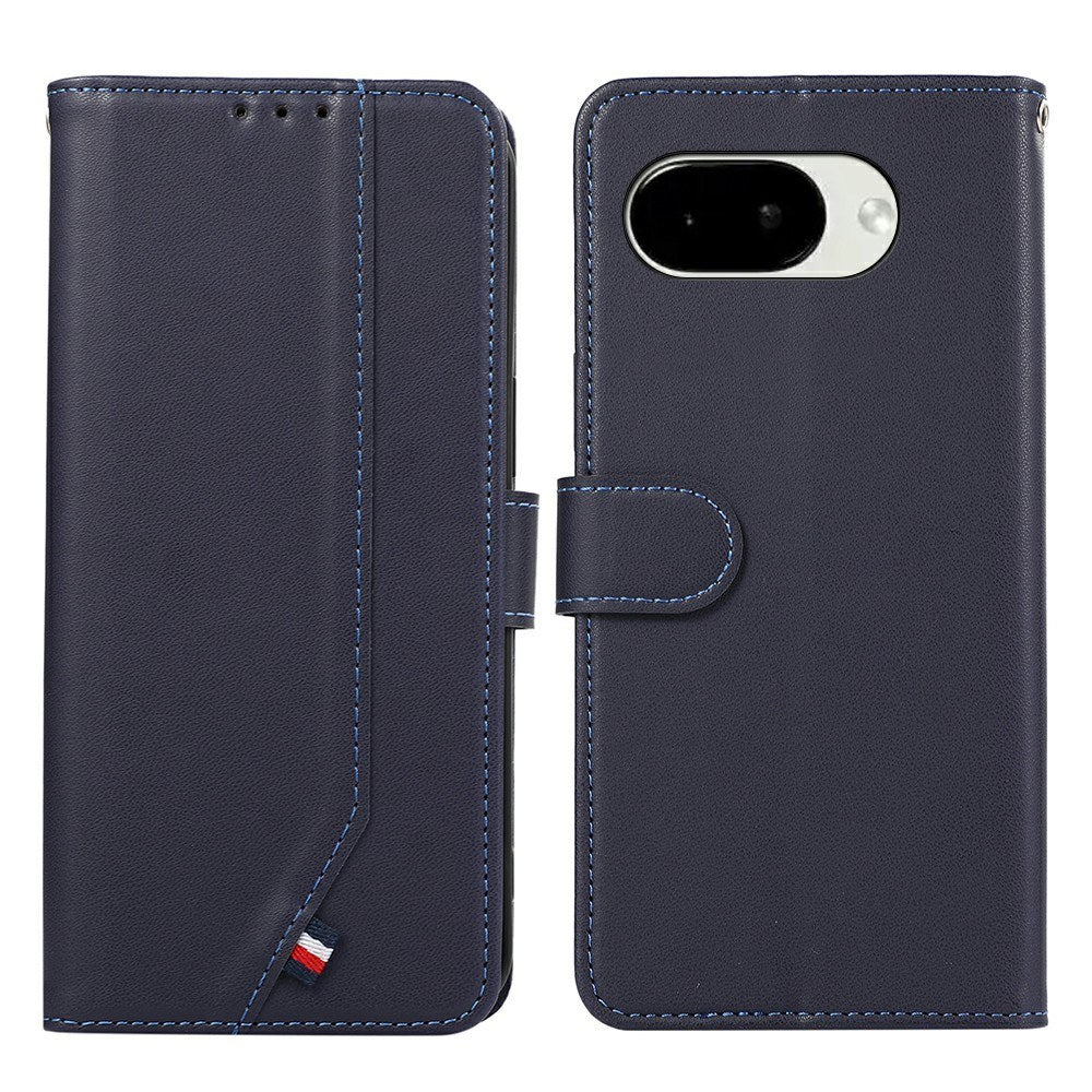 Google Pixel 11a EIDERWOOD Faux Leather Flip Case with RFID Blocking - Blue