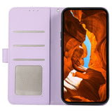 Google Pixel 11a EIDERWOOD Faux Leather Flip Case with RFID Blocking - Purple