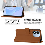 Xiaomi Redmi Note 17 (5G) EIDERWOOD Faux Leather Flip Case with Strap - Brown