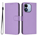 Xiaomi Redmi Note 17 (5G) EIDERWOOD Faux Leather Flip Case with Strap - Purple