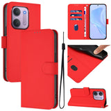 Xiaomi Redmi 17C (5G) EIDERWOOD Artificial Leather Flip Case with Strap - Red