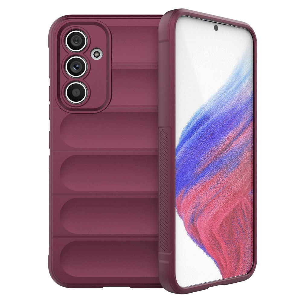 Samsung Galaxy A54 (5G) Flexible Plastic Case - Wine Red