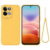 Xiaomi Redmi 17 (5G / 4G) EIDERWOOD Silicone Case W. Strap - Yellow