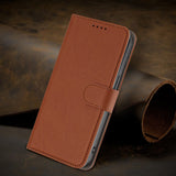 Xiaomi Redmi 17 (5G) / (4G) EIDERWOOD Artificial Leather Flip Case with Stand and Card Holder - Brown
