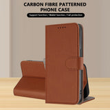 Xiaomi Redmi 17 (5G) / (4G) EIDERWOOD Artificial Leather Flip Case with Stand and Card Holder - Brown