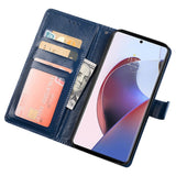 Motorola Moto G53 Flip Case with Wallet - Blue