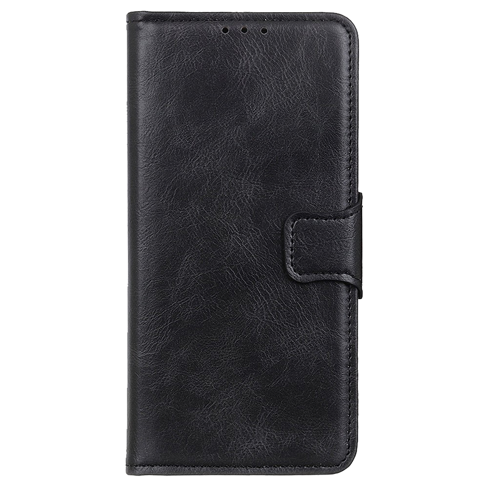 Motorola Edge 40 Pro Leather Case w. Wallet & Stand Function - Black