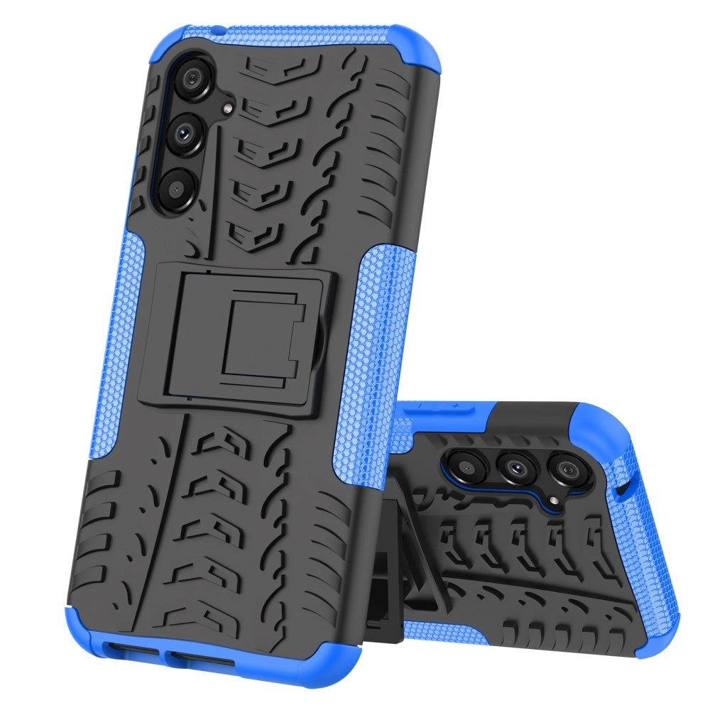 Samsung Galaxy A34 (5G) Cool Tyre Tough Case w. Stand - Black / Blue