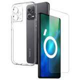 Xiaomi Redmi Note 12 Pro (5G) Cover + Tempered Glass Screen Protector - Case-Friendly - Transparent