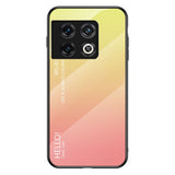 OnePlus 11 Glass Case - Hello - Yellow / Pink