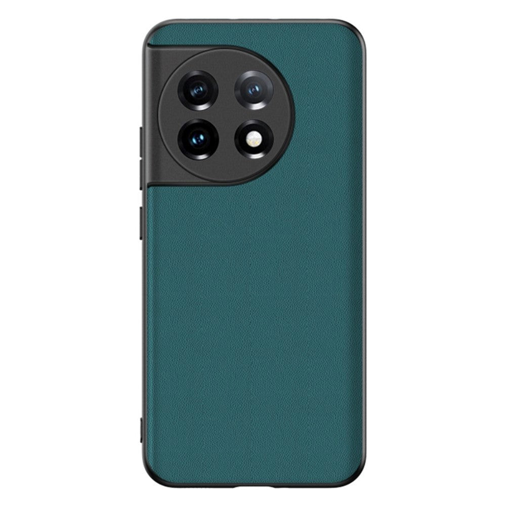 OnePlus 11 Carbon Fiber Leather Case - Green