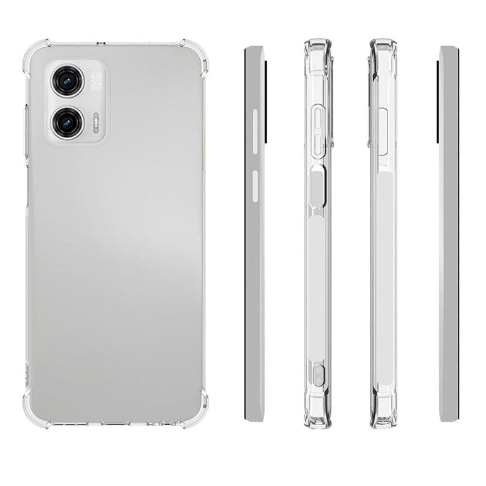 Motorola Moto G73 Shock-Proof Flexible Plastic Case - Transparent