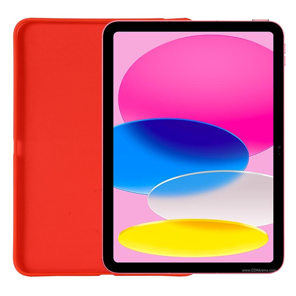 iPad 10.9 (2022) Liquid Silicone Shockproof Case - Red