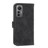 EIDERWOOD Xiaomi 12 Pro Faux Leather Case with Wallet and Strap - Black