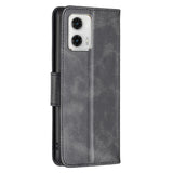 Motorola Moto G73 Flip Case Leather w. Wallet & Strap - Black