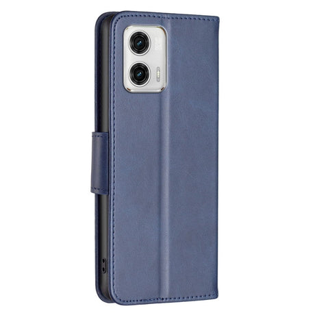 Motorola Moto G73 Flip Case Leather w. Wallet & Strap - Blue