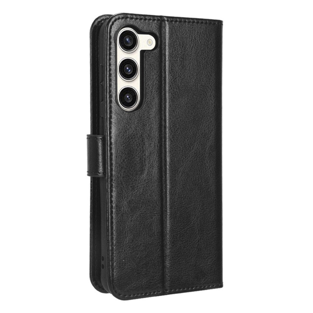 EIDERWOOD Samsung Galaxy S23+ (Plus) Faux Leather Flip Case with Cardholder & Stand Function - Black