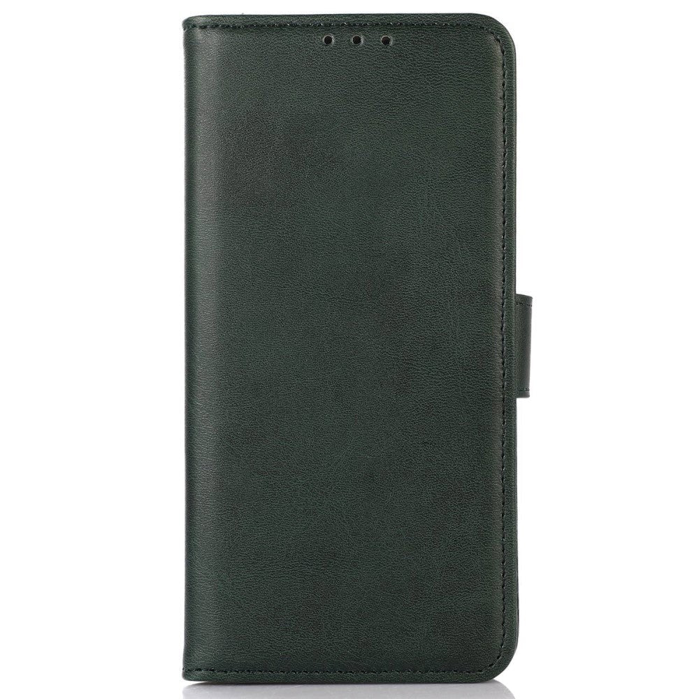 OnePlus 11 Leather Wallet Case & Magnetic Lock - Green