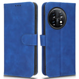 OnePlus 11 Leather Flip Case w. Wallet & Stand Function - Blue