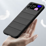 EIDERWOOD Samsung Galaxy Z Flip3 (5G) Hard Plastic Case with Grip - Black