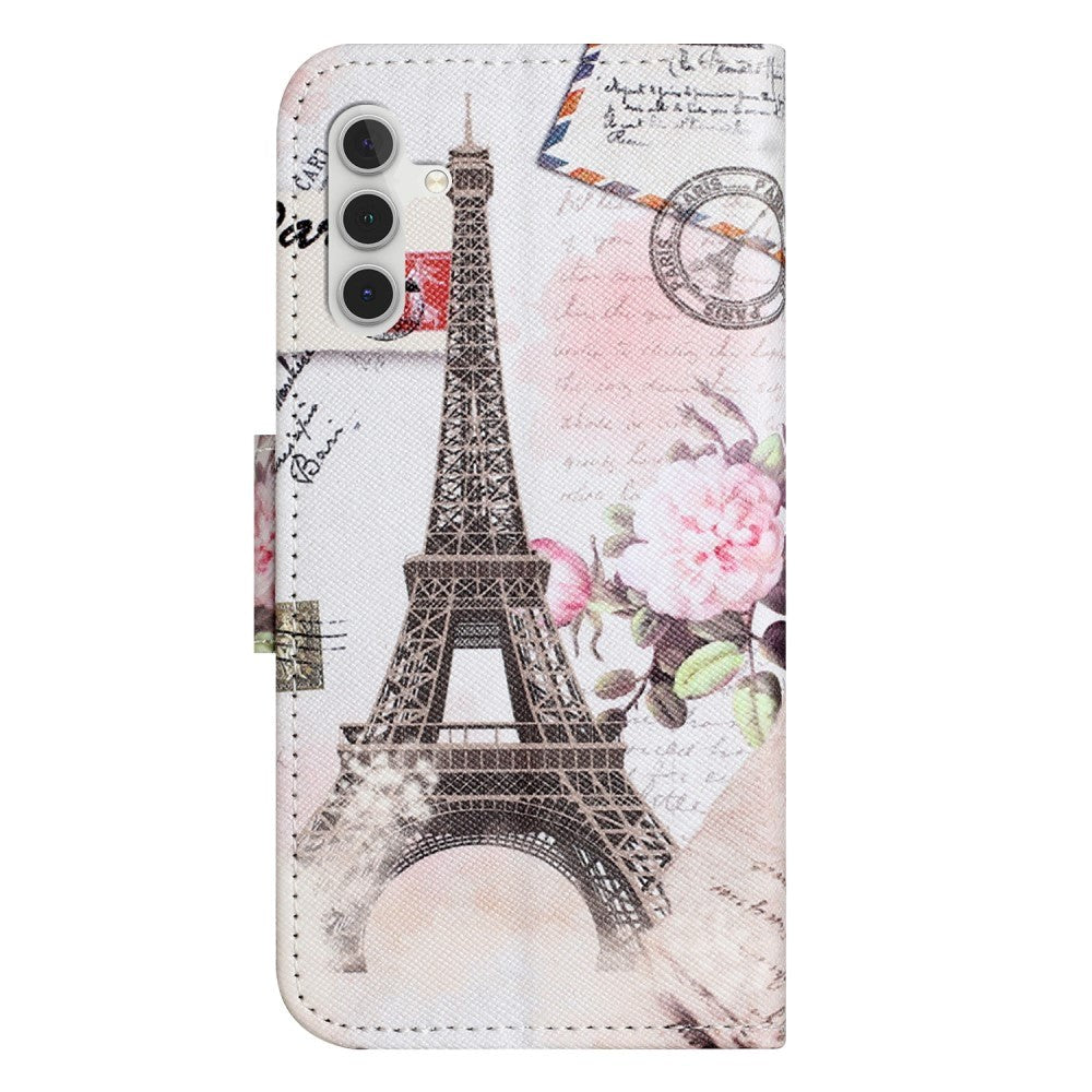 Samsung Galaxy A24 Leather Wallet Case & Print - Eiffeltower