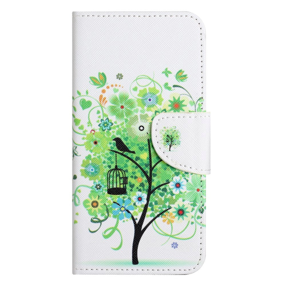 Samsung Galaxy A24 Leather Wallet Case & Print - Green Tree