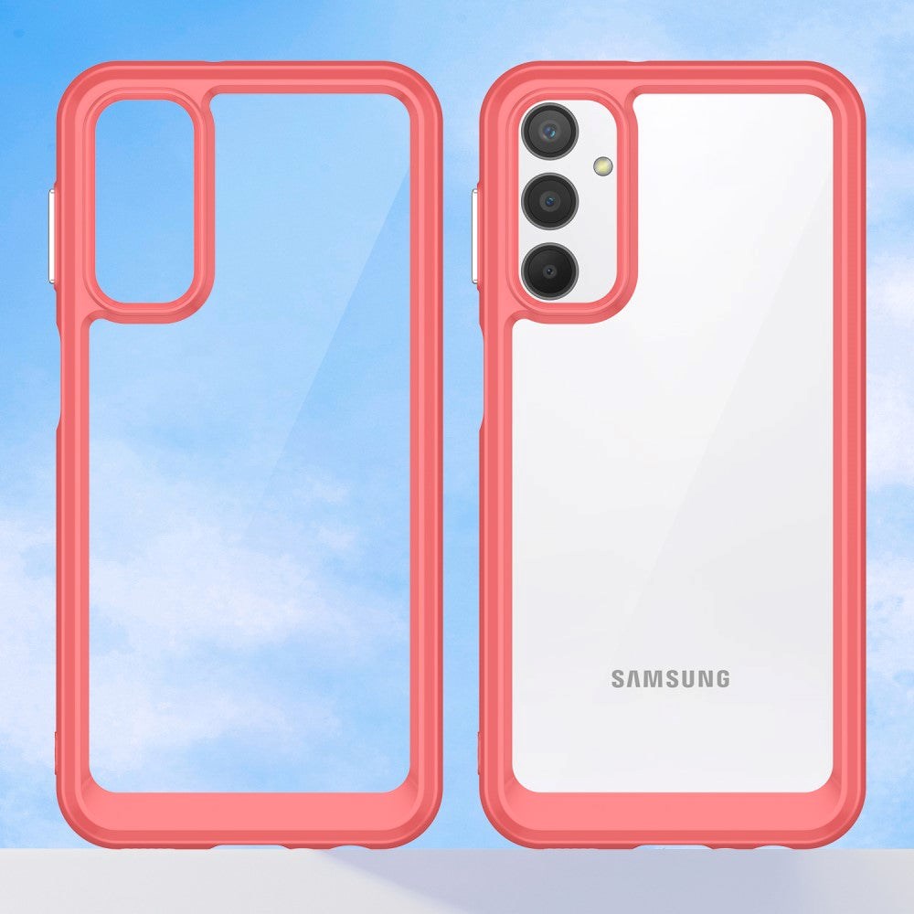 Samsung Galaxy A24 Acrylic Combo Case Transparent / Red