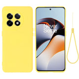 OnePlus 11 Liquid Silicone Case w. Strap - Yellow