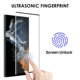 NORTHJO Samsung Galaxy S22 Ultra 2-in-1 Set Flexible Plastic Case with Tempered Glass Screen Protector - Transparent