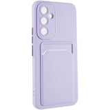 Samsung Galaxy A54 (5G) Flexible Plastic Case with Card Holder - Purple