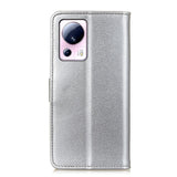 Xiaomi 13 Lite Soft Leather Wallet Case - Silver