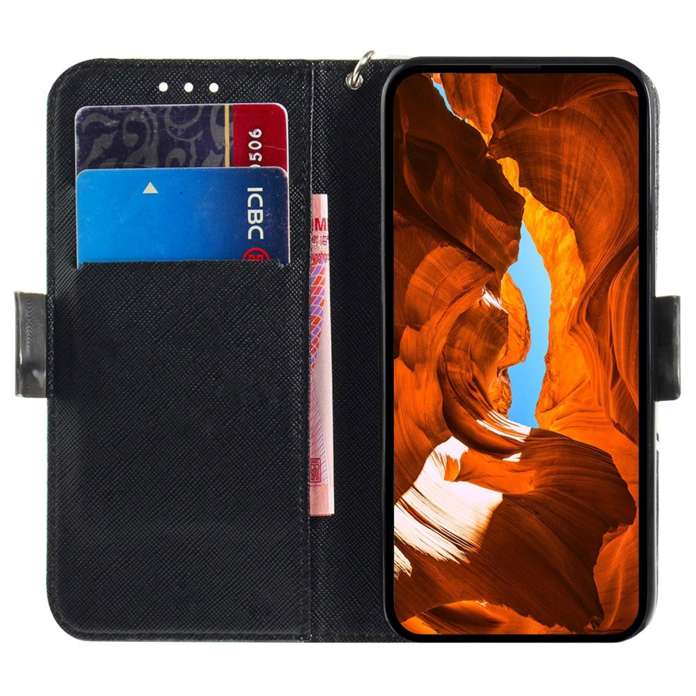 Sony Xperia 1 V Leather Case w. Print - Angry Panda