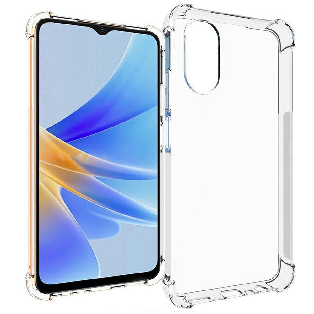 OPPO A17 EIDERWOOD Flexible Plastic Case with Reinforced Corners - Transparent