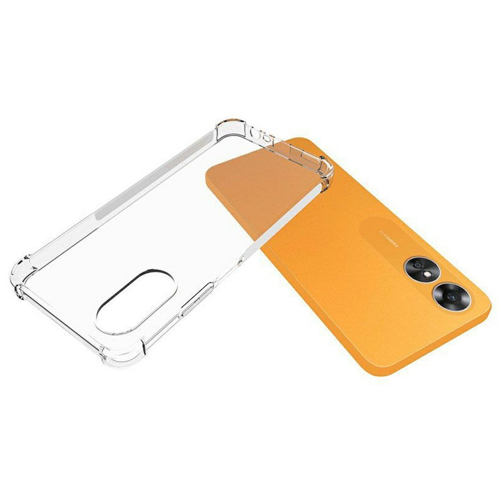 OPPO A17 EIDERWOOD Flexible Plastic Case with Reinforced Corners - Transparent