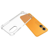OPPO A17 EIDERWOOD Flexible Plastic Case with Reinforced Corners - Transparent