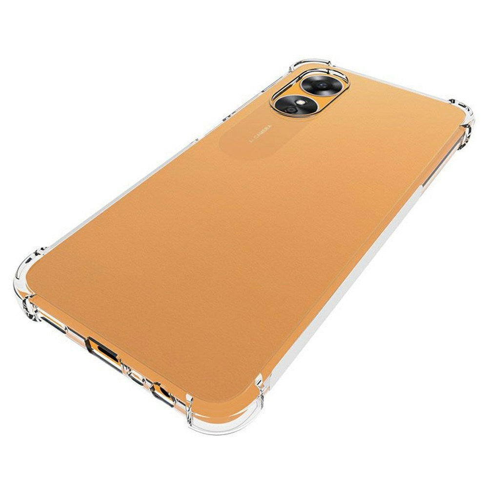OPPO A17 EIDERWOOD Flexible Plastic Case with Reinforced Corners - Transparent