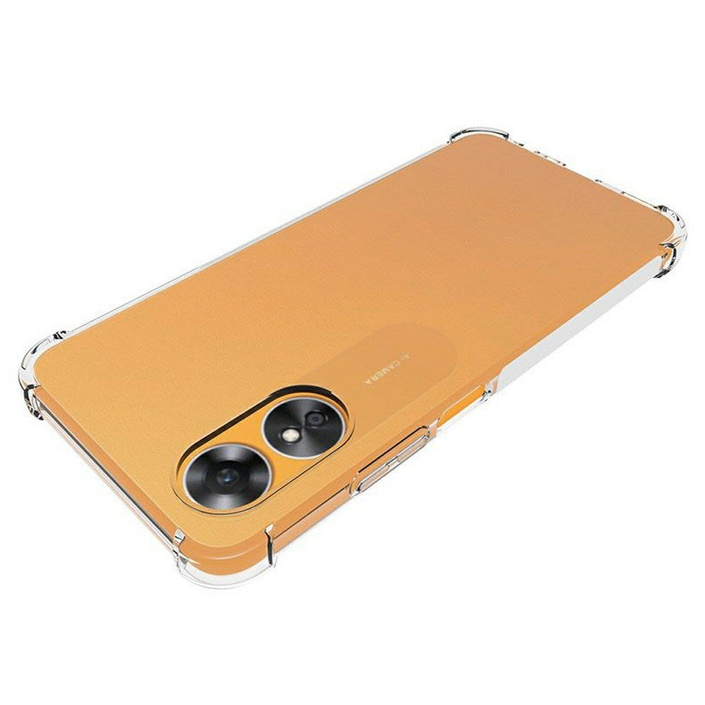 OPPO A17 EIDERWOOD Flexible Plastic Case with Reinforced Corners - Transparent