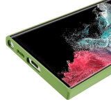 EIDERWOOD Samsung Galaxy S22 Ultra Lined Flexible Plastic Case - Light Green