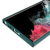 EIDERWOOD Samsung Galaxy S22 Ultra Lined Flexible Plastic Case - Green