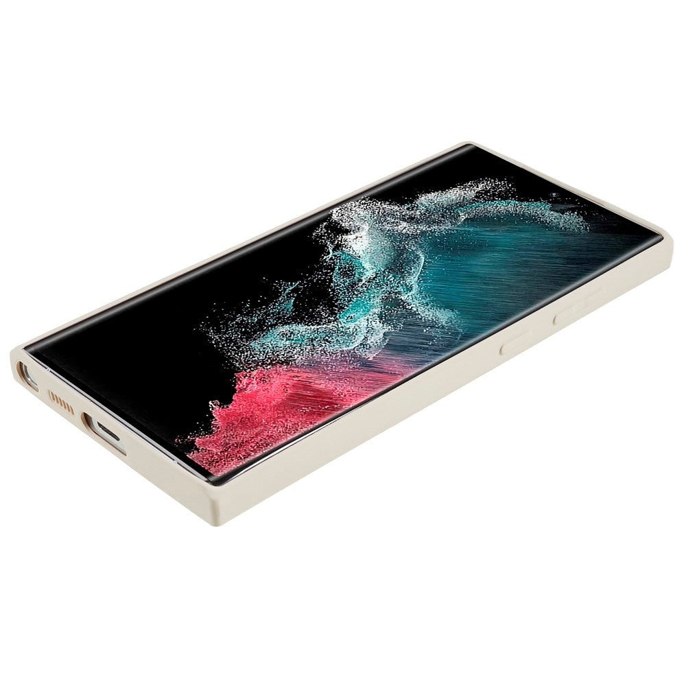 EIDERWOOD Samsung Galaxy S22 Ultra Lined Flexible Plastic Case - Beige