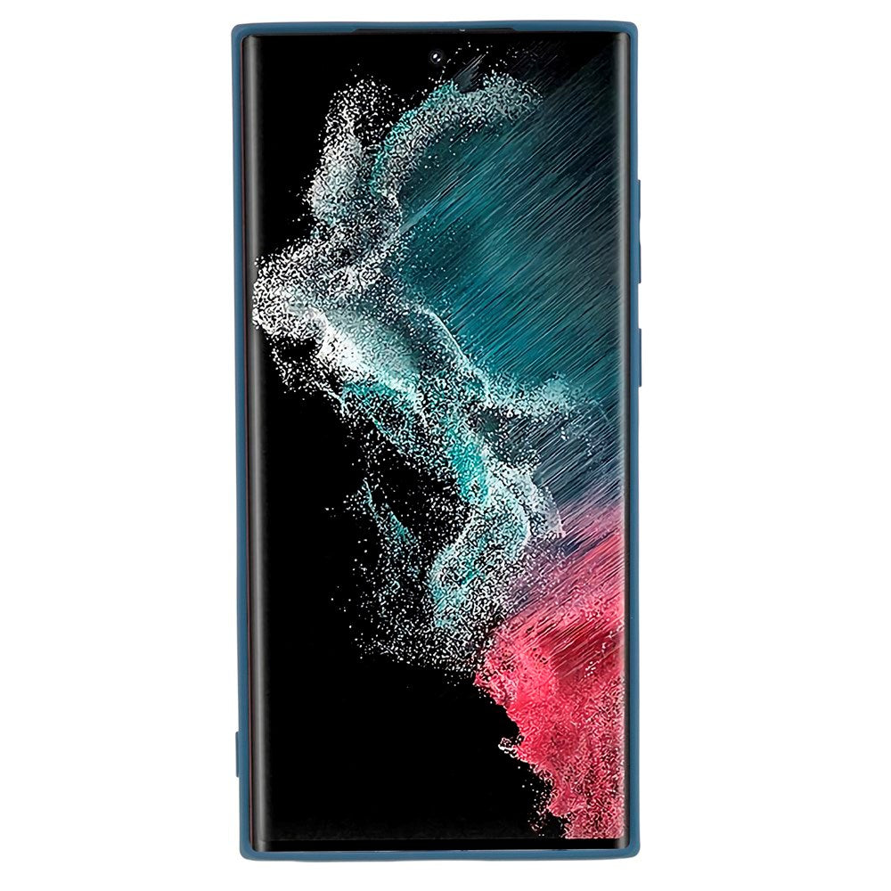 EIDERWOOD Samsung Galaxy S22 Ultra Lined Flexible Plastic Case - Blue