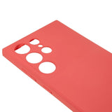 EIDERWOOD Samsung Galaxy S22 Ultra Lined Flexible Plastic Case - Dark Red