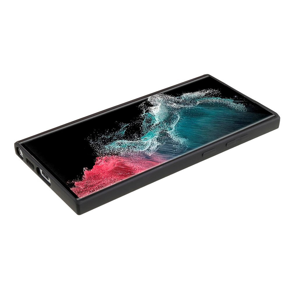 EIDERWOOD Samsung Galaxy S22 Ultra Lined Flexible Plastic Case - Black