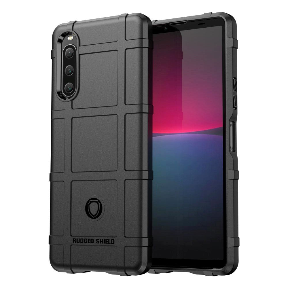 Sony Xperia 10 V Rugged Shield Series Tough Case - Black