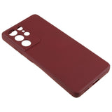 EIDERWOOD Samsung Galaxy S21 Ultra Lined Flexible Plastic Case - Wine Red