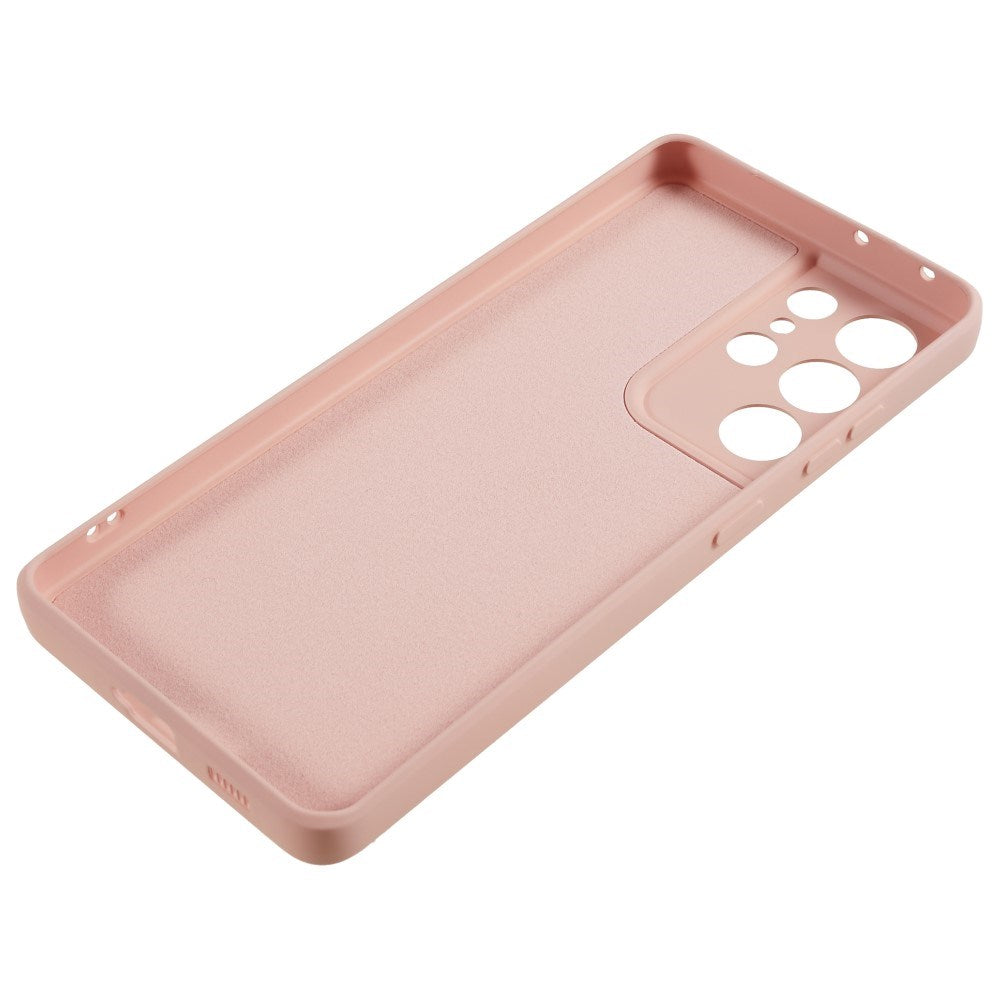 EIDERWOOD Samsung Galaxy S21 Ultra Lined Flexible Plastic Case - Pink